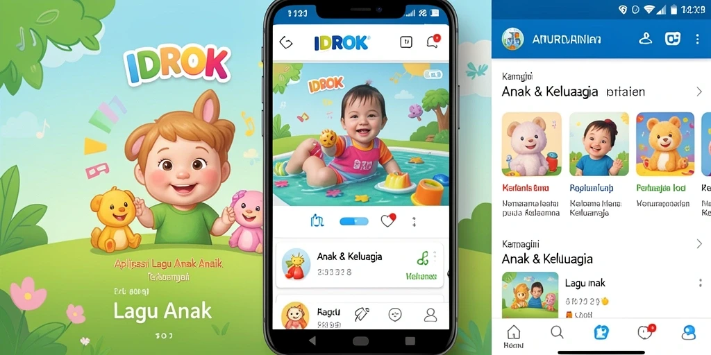 Tampilan antarmuka menarik dan fun untuk anak-anak.