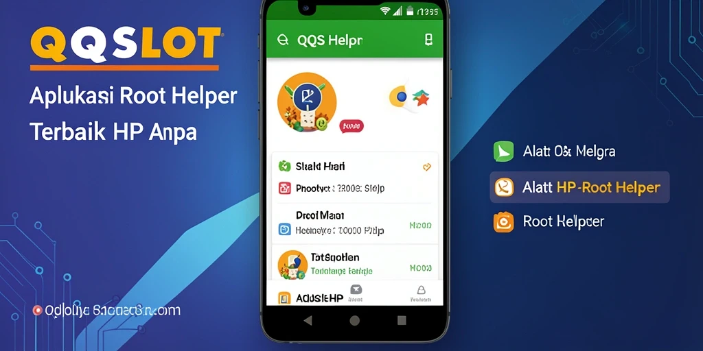 Antarmuka QQSLOT menampilkan fungsi Root Helper yang mudah digunakan.