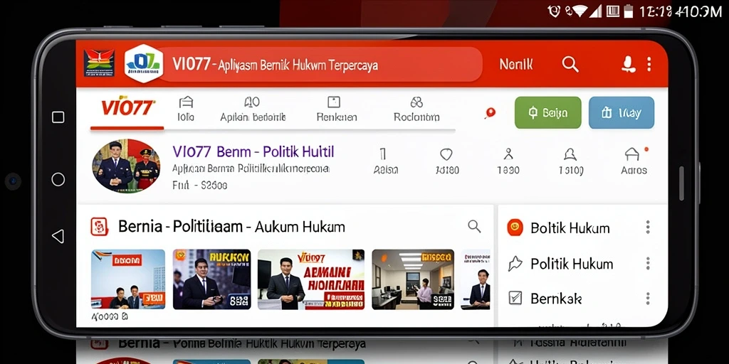 Tampilan antarmuka VIO77 yang modern dan navigasi mudah.