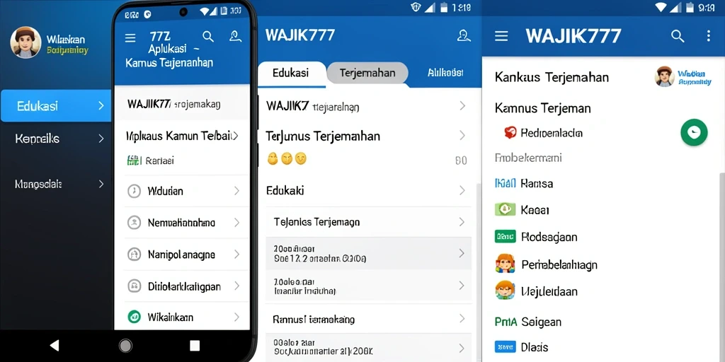 Tampilan antarmuka <strong>WAJIK777</strong> dengan fungsi terjemahan yang mudah diakses.